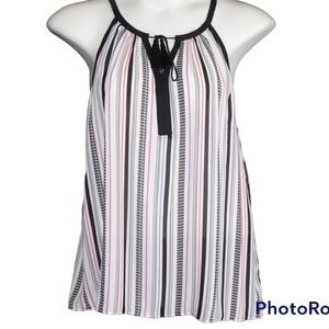 Roz & Ali A line striped blouse NWT XL